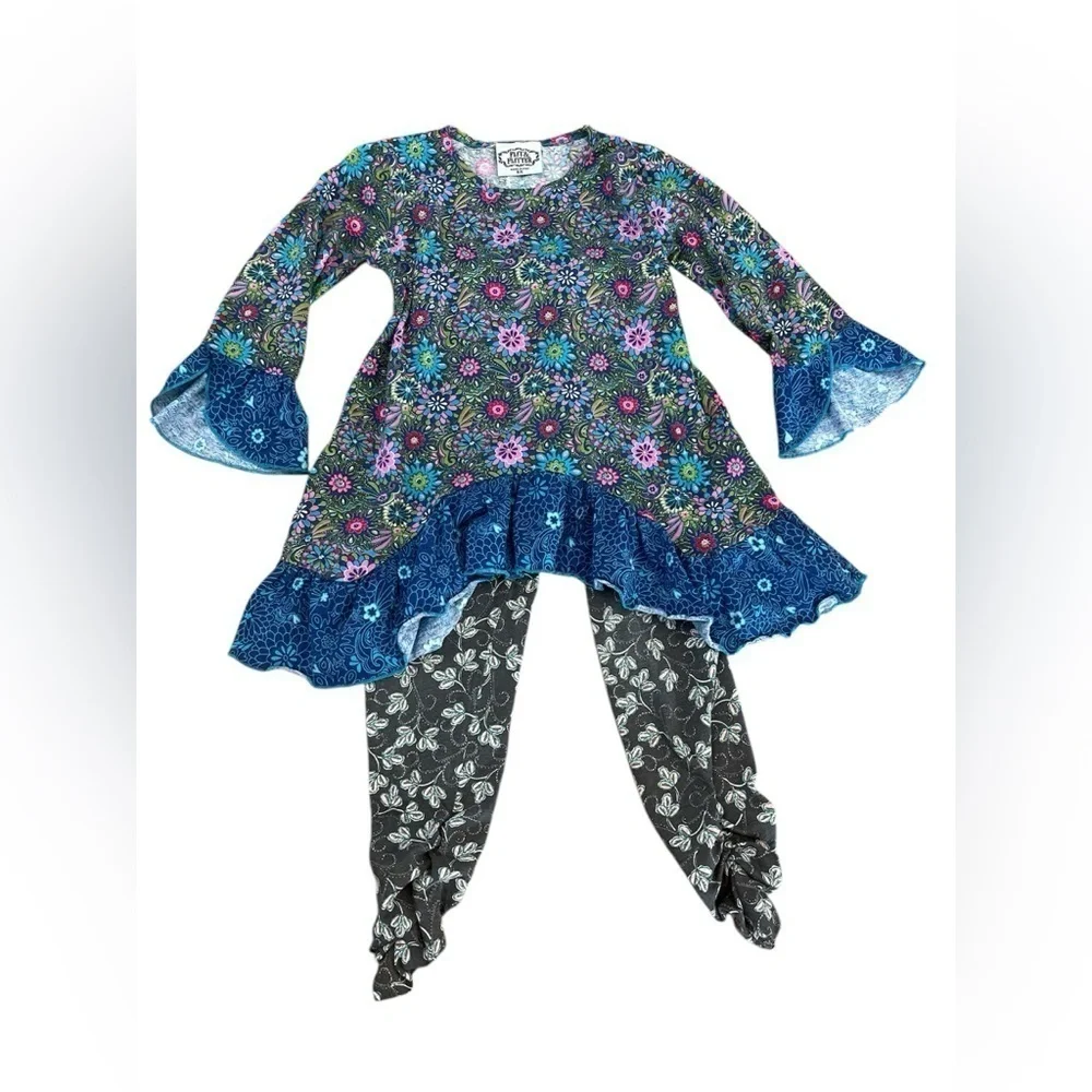 Flit and Flitter 2 pc set Blue Grey Girls sz 6x